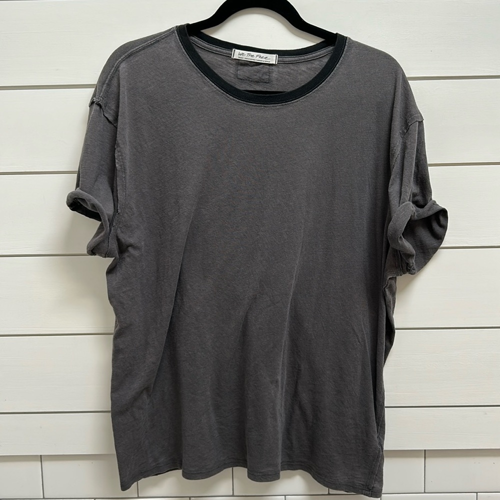 We The Free Baggy Black T-shirt - Small